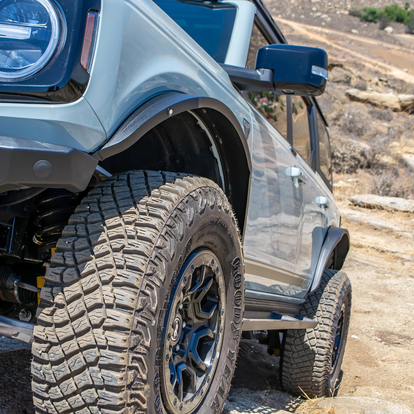 Turn Offroad 2021+ Ford Bronco Steel Fender Flares Kit w/ Marker Lights
