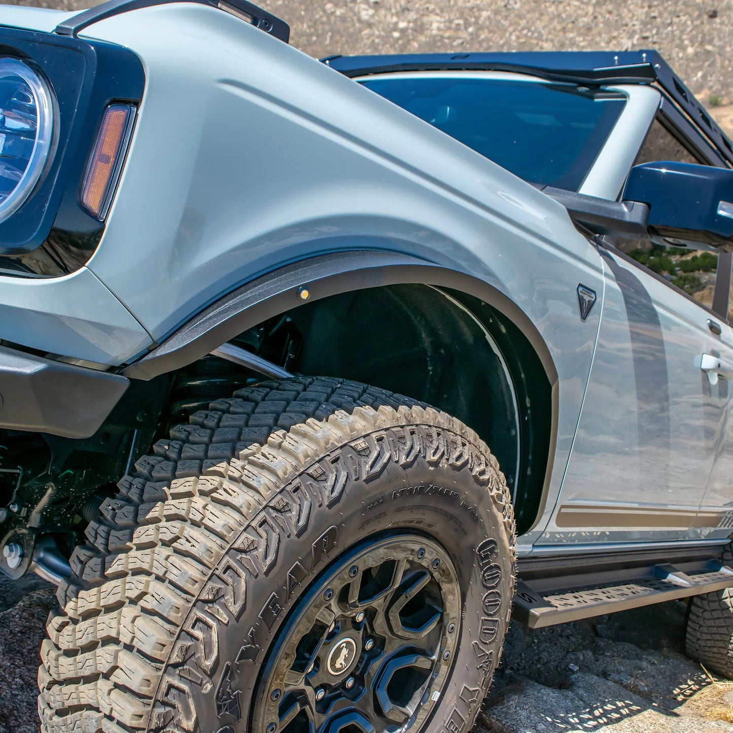 Turn Offroad 2021+ Ford Bronco Steel Fender Flares Kit w/ Marker Lights