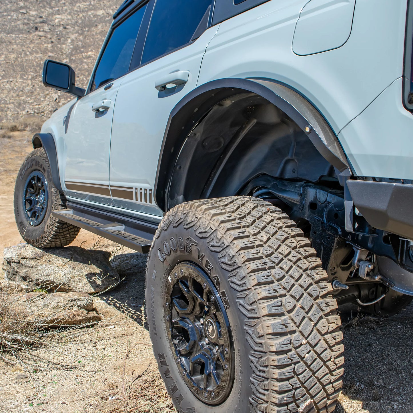 Turn Offroad 2021+ Ford Bronco Steel Fender Flares Kit w/ Marker Lights