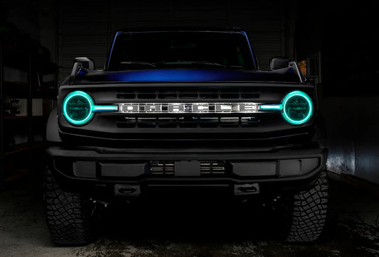 ORACLE LIGHTING 2021-2024 FORD BRONCO COLORSHIFT HEADLIGHT HALO KIT W/DRL BAR - BASE HEADLIGHTS Current price$230.95