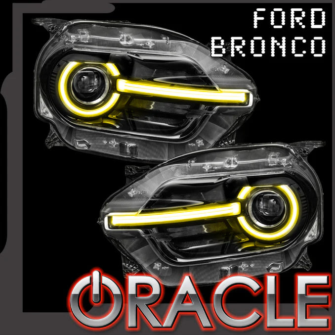ORACLE LIGHTING 2021-2023 FORD BRONCO SPORT COLORSHIFT RGB+W HEADLIGHT DRL + HALO UPGRADE