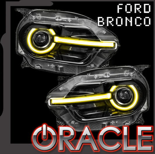 ORACLE LIGHTING 2021-2023 FORD BRONCO SPORT COLORSHIFT RGB+W HEADLIGHT DRL + HALO UPGRADE