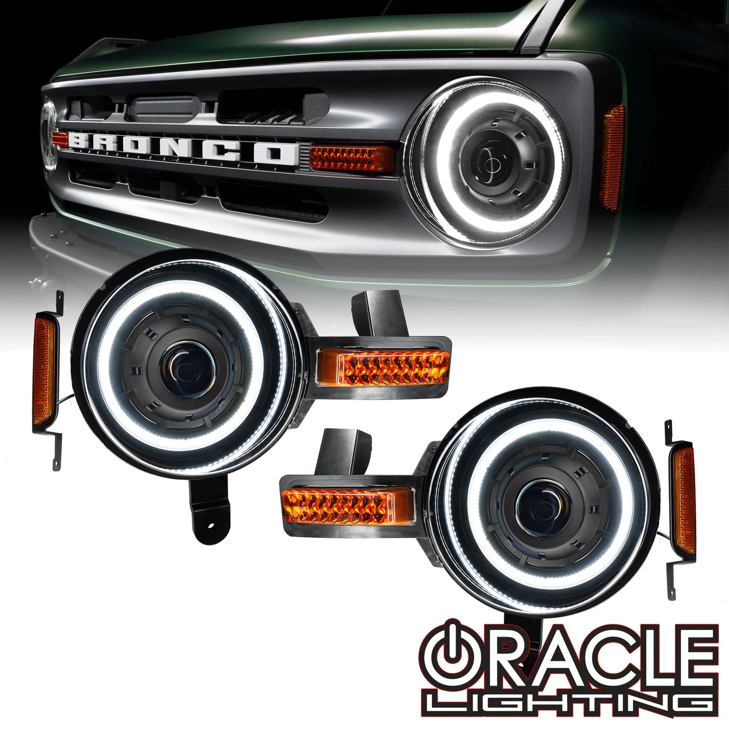 ORACLE LIGHTING OCULUS™ BI-LED PROJECTOR HEADLIGHTS FOR 2021+ FORD BRONCO