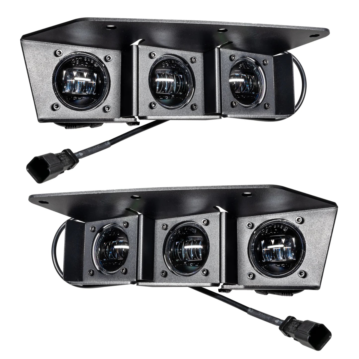 ORACLE LIGHTING 2021-2024 FORD BRONCO TRIPLE LED FOG LIGHT KIT FOR STEEL BUMPER