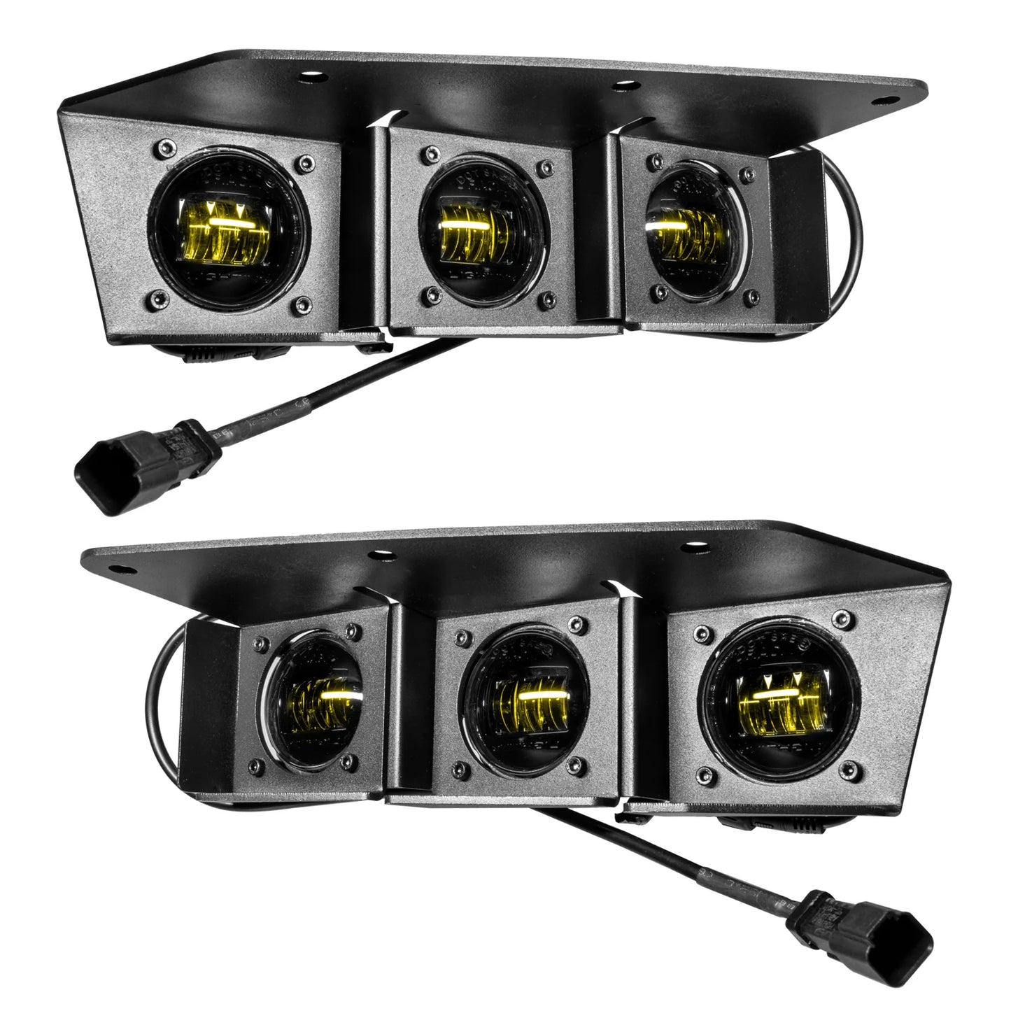 ORACLE LIGHTING 2021-2024 FORD BRONCO TRIPLE LED FOG LIGHT KIT FOR STEEL BUMPER