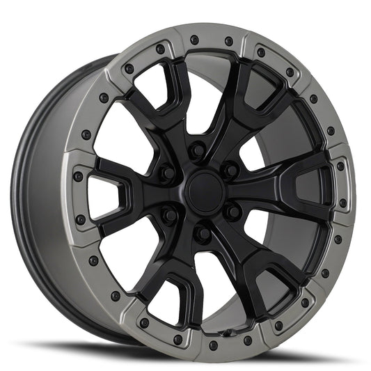 20" Bronco Raptor Wheel Satin Black/Carbon Grey Ring