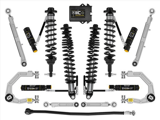 ICON 21-23 BRONCO NON-SASQUATCH 3-4" LIFT STAGE 8 SUSPENSION SYSTEM, BILLET UCA, HEAVY RATE REAR SPRING