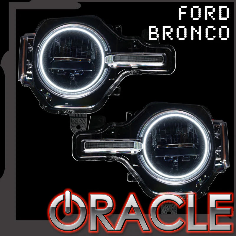 ORACLE LIGHTING 2021-2024 FORD BRONCO LED HEADLIGHT HALO KIT - BASE HEADLIGHTS