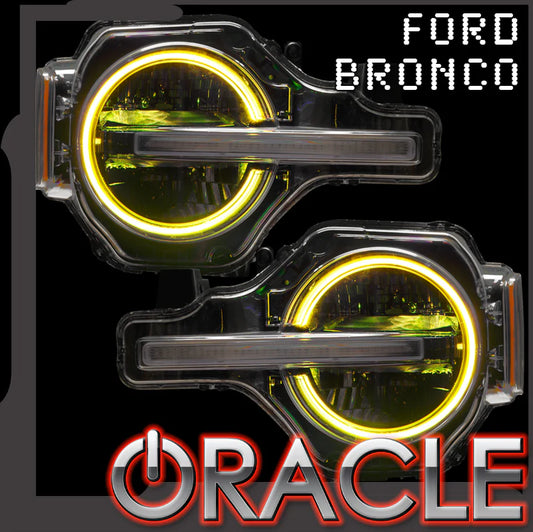 ORACLE LIGHTING 2021-2023 FORD BRONCO COLORSHIFT RGB+W HEADLIGHT HALO UPGRADE KIT
