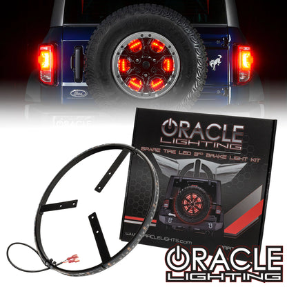 ORACLE LIGHTING LED ILLUMINATED SPARE TIRE WHEEL RING THIRD BRAKE LIGHT - FORD BRONCO