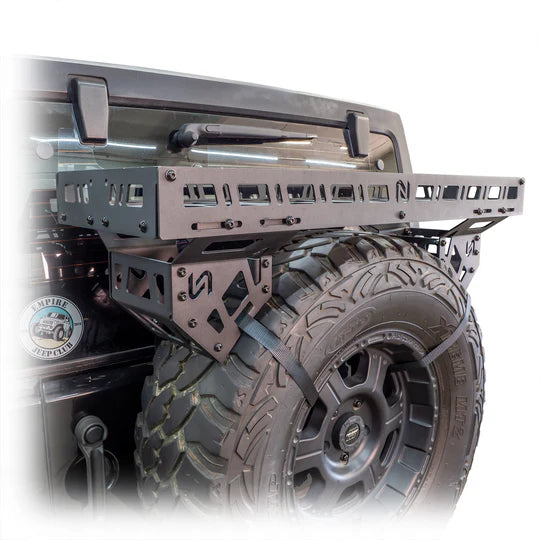 Turn Offroad Universal Offroad Spare Tire Storage Rack - Offroad Ice Chest Carrier