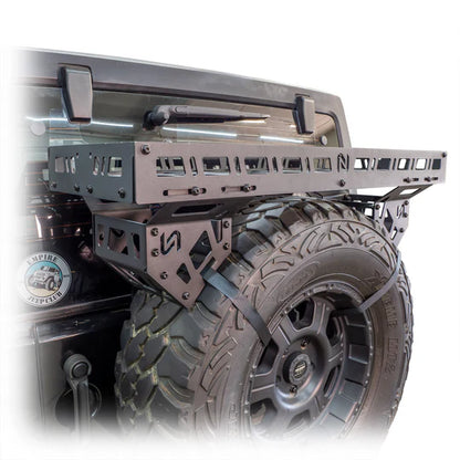 Turn Offroad Universal Offroad Spare Tire Storage Rack - Offroad Ice Chest Carrier