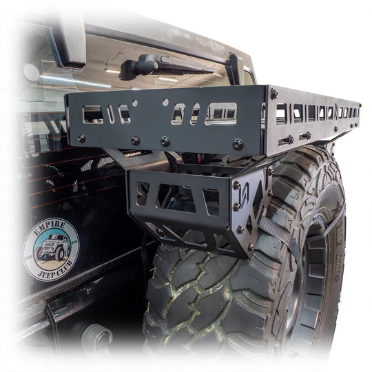 Turn Offroad Universal Offroad Spare Tire Storage Rack - Offroad Ice Chest Carrier
