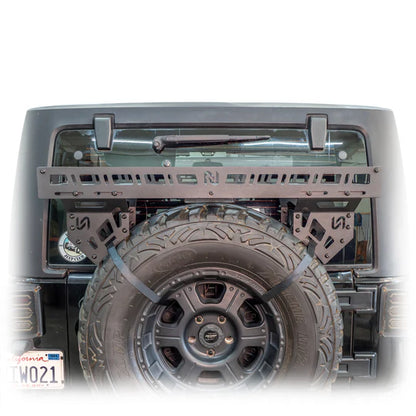 Turn Offroad Universal Offroad Spare Tire Storage Rack - Offroad Ice Chest Carrier