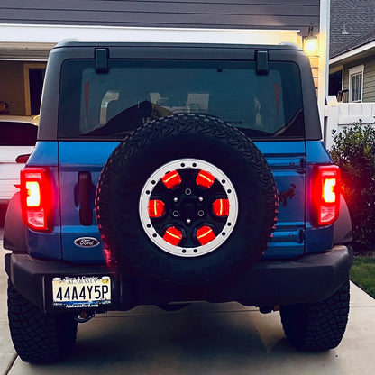ORACLE LIGHTING LED ILLUMINATED SPARE TIRE WHEEL RING THIRD BRAKE LIGHT - FORD BRONCO