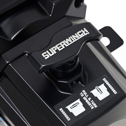 Superwinch SX12SR 12000 lb 12V DC Winch with Synthetic Rope Midnight Black